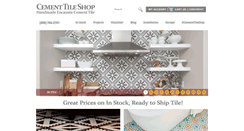 Desktop Screenshot of cementtileshop.com